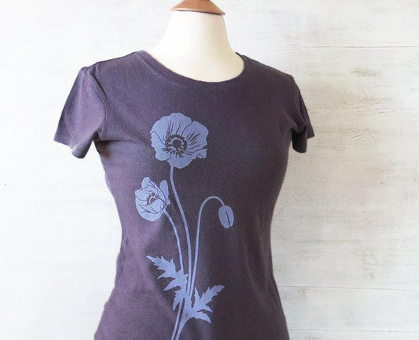 Purple cotton hot sale t shirt
